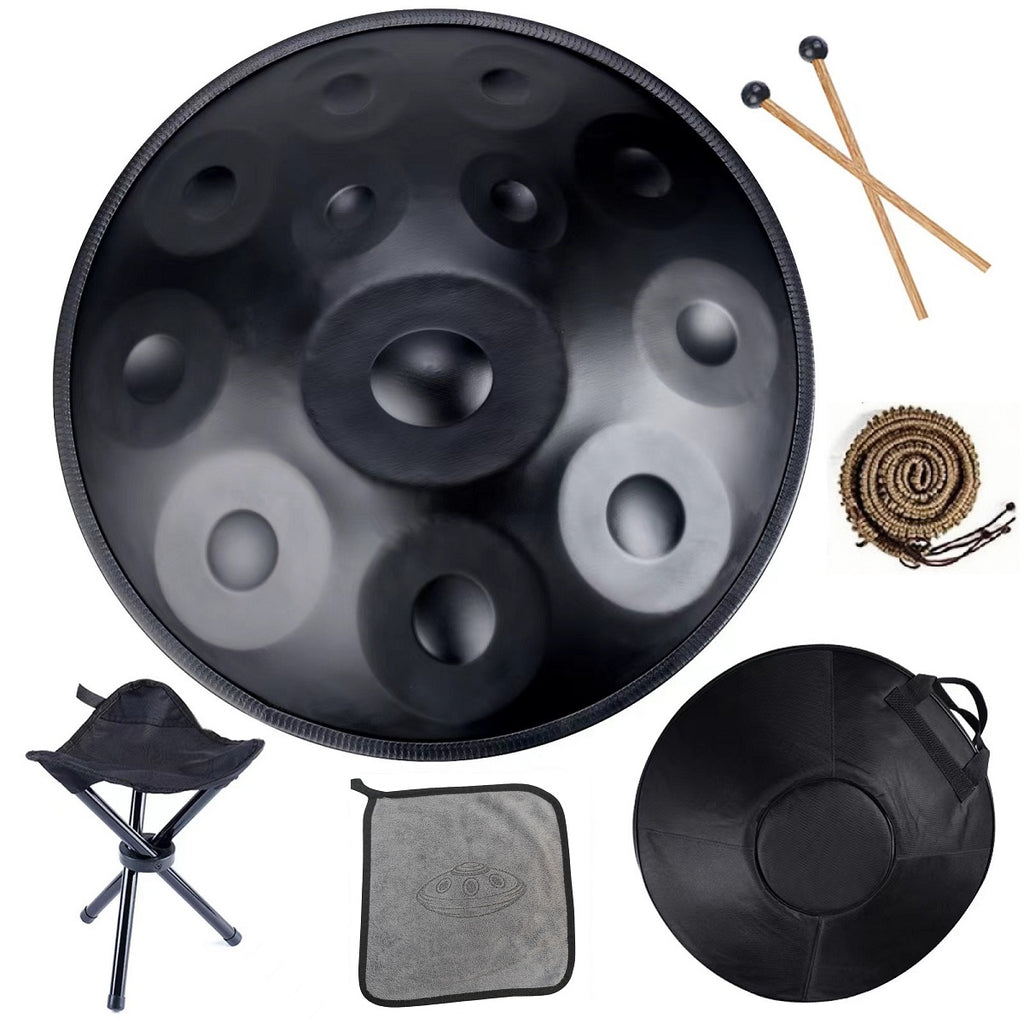 440HZ Steel Tongue Drum Percussion Instrument Handpan Drum in D Minor 12 Notes 440HZ Steel Tongue Drum Percussion Instrument Handpan Drum in D Minor 12 Notes