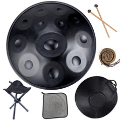440HZ Steel Tongue Drum Percussion Instrument Handpan Drum in D Minor 12 Notes 440HZ Steel Tongue Drum Percussion Instrument Handpan Drum in D Minor 12 Notes