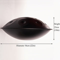 440HZ Steel Tongue Drum Percussion Instrument Handpan Drum in D Minor 12 Notes 440HZ Steel Tongue Drum Percussion Instrument Handpan Drum in D Minor 12 Notes