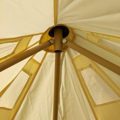 Dia. 3M Waterproof Oxford Cloth Tripod Frame Center-Pole-Free Camping Bell Tent Dia. 3M Waterproof Oxford Cloth Tripod Frame Center-Pole-Free Camping Bell Tent