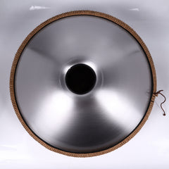 440HZ Steel Tongue Drum D Minor 10 Notes Handpan Drum Silver with Mandala Pattern 440HZ Steel Tongue Drum D Minor 10 Notes Handpan Drum Silver with Mandala Pattern