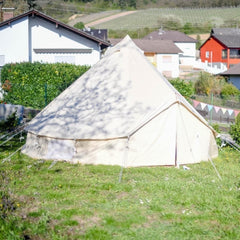 Dream House Outdoor Waterproof Cotton Canvas Family Camping Bell Tent Four Seasons Glamping Tent Dream House Outdoor Waterproof Cotton Canvas Family Camping Bell Tent Four Seasons Glamping Tent