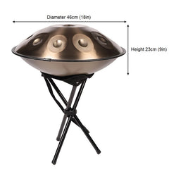 18IN Kurd D Minor 9 Notes Handpan Drum 440HZ Steel Tongue Drum 18IN Kurd D Minor 9 Notes Handpan Drum 440HZ Steel Tongue Drum