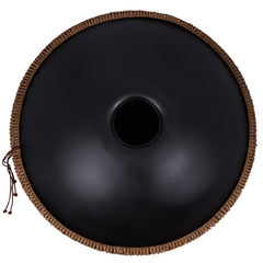 440HZ Steel Tongue Drum D Minor 10 Notes Handpan Drum Black with Mandala Pattern 440HZ Steel Tongue Drum D Minor 10 Notes Handpan Drum Black with Mandala Pattern