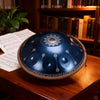 440HZ Steel Tongue Drum D Minor 10 Notes Handpan Drum with Mandala Pattern 440HZ Steel Tongue Drum D Minor 10 Notes Handpan Drum with Mandala Pattern