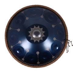 440HZ Steel Tongue Drum D Minor 10 Notes Handpan Drum with Mandala Pattern 440HZ Steel Tongue Drum D Minor 10 Notes Handpan Drum with Mandala Pattern