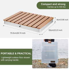 Outdoor Floor Shower with Foot Control Non-Slip Garden Shower Panel Outdoor Floor Shower with Foot Control Non-Slip Garden Shower Panel
