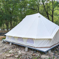 Large Waterproof Oxford Cloth Glamping Emperor Bell Tent Campground Tent Hotel Large Waterproof Oxford Cloth Glamping Emperor Bell Tent Campground Tent Hotel