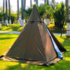 Waterproof Adult Camping Tipi Indian Teepee Pyramid Tent with Stove Hole Waterproof Adult Camping Tipi Indian Teepee Pyramid Tent with Stove Hole