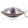440HZ Steel Tongue Drum D Minor 10 Notes Handpan Drum Silver with Mandala Pattern 440HZ Steel Tongue Drum D Minor 10 Notes Handpan Drum Silver with Mandala Pattern