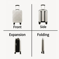 Ultra-thin Foldable Trolley Case Portable Luggage Carry-on Case With PadLock (Size: 20in) Ultra-thin Foldable Trolley Case Portable Luggage Carry-on Case With PadLock (Size: 20in)