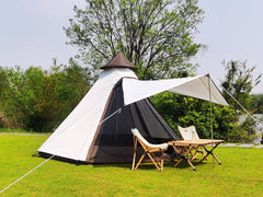 Dream House Portable Double Layers Waterproof Breathable Family Camping Indian Teepee Tent for 4 Person Dream House Portable Double Layers Waterproof Breathable Family Camping Indian Teepee Tent for 4 Person