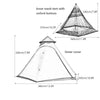 Dream House Portable Double Layers Waterproof Breathable Family Camping Indian Teepee Tent for 4 Person Dream House Portable Double Layers Waterproof Breathable Family Camping Indian Teepee Tent for 4 Person