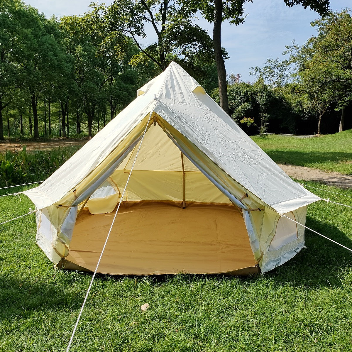 bell tent tripod pole Dia. 3M Waterproof Oxford Cloth Tripod Frame Center-Pole-Free Camping