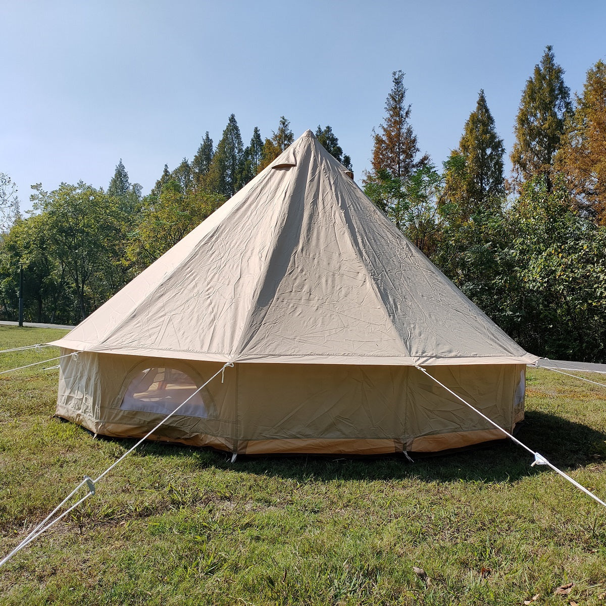 englisch tent Outdoor Waterproof Anti-UV 300D Oxford Cloth Bell Tent Portable Family
