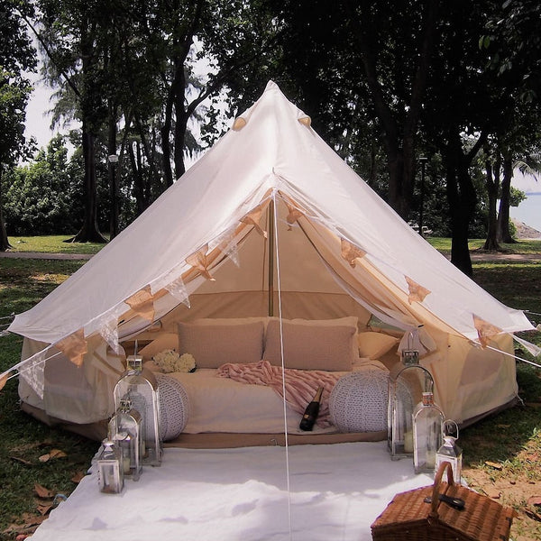 camping tents india Waterproof Adult Camping Tipi Indian Teepee Pyramid Tent with Stove Ho
