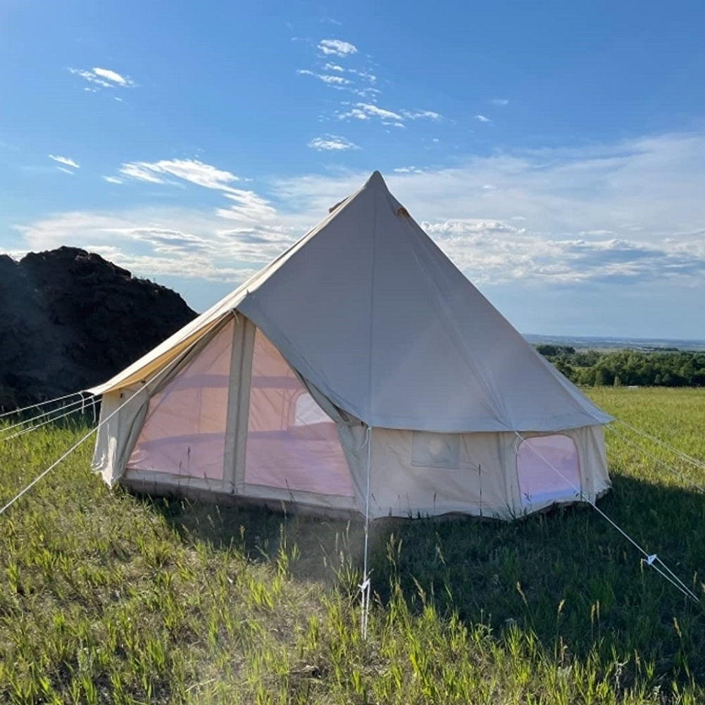 copenhell tent house Dream House Outdoor Waterproof Cotton Canvas Family Camping Bell Tent