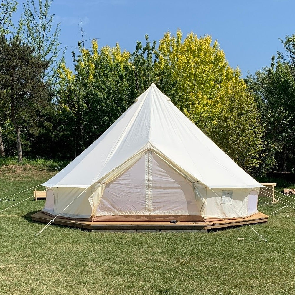 camzle house tent Dream House Heavy Duty Waterproof Oxford Cloth Family Camping Tent Four Seasons Bell Tent