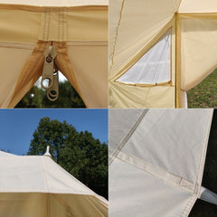 Outdoor Waterproof Oxford Cloth Family Camping Touareg Tent Luxury Glamping Retreat Tent