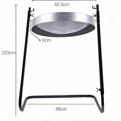 16inch Trinidad Drum Handmade Percussion Instrument Steel Drum with Adjustable-height Stand for Kids Gifts
