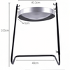 16inch Trinidad Drum Handmade Percussion Instrument Steel Drum with Adjustable-height Stand for Kids Gifts