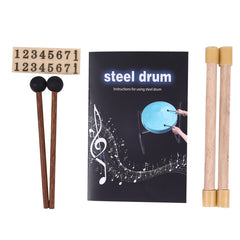 16inch Trinidad Drum Handmade Percussion Instrument Steel Drum with Adjustable-height Stand for Kids Gifts