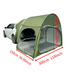 Outdoor Portable Arch Car Rear Camping Tent Self-driving Sunshade Tent For SUV/Sedan