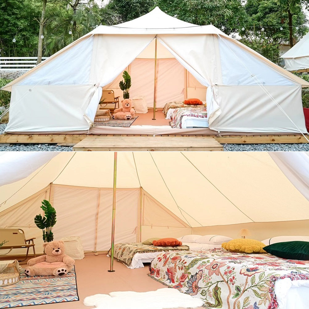 dream tent Dream House Large Outdoor Waterproof Cotton Canvas 4 Season Camping Te