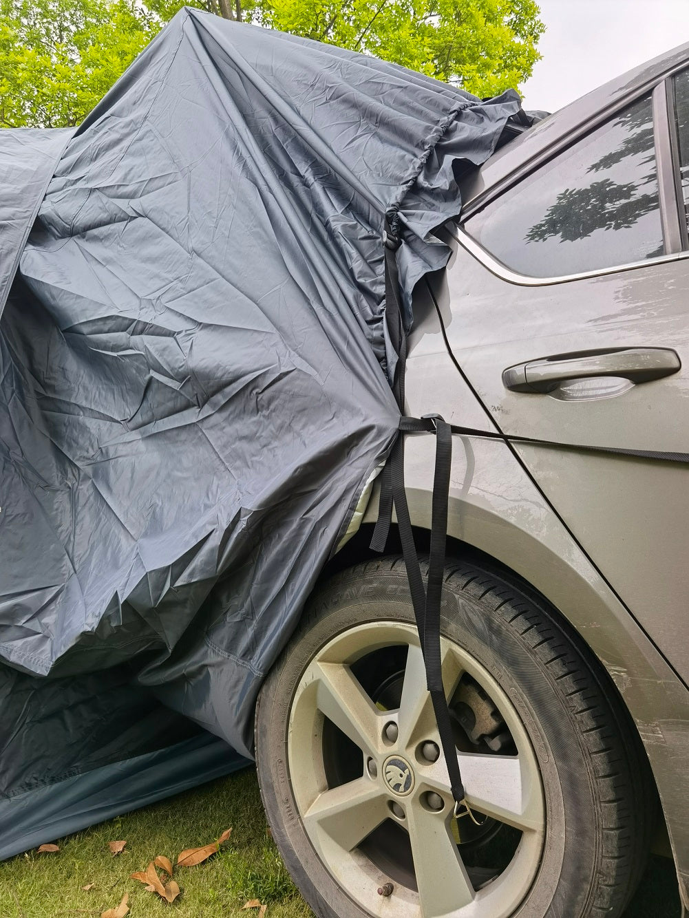 tarp biltema Outdoor Portable Waterproof Sedan SUV Car Rear Trunk Camping Tent for