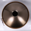 440HZ Steel Tongue Drum D Minor 10 Notes Handpan Drum Golden with Mandala Pattern