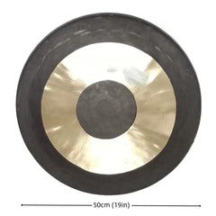 Chinese Brass Gong with Wooden Beater Diameter 50CM Large Gong Desk Chime Meditation