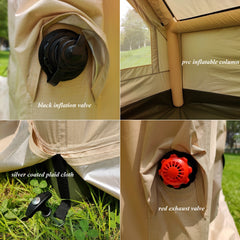 Outdoor Waterproof Anti-UV Camping Lodge Tent 2.1M*3M Quick Open Inflatable Cabin Tent