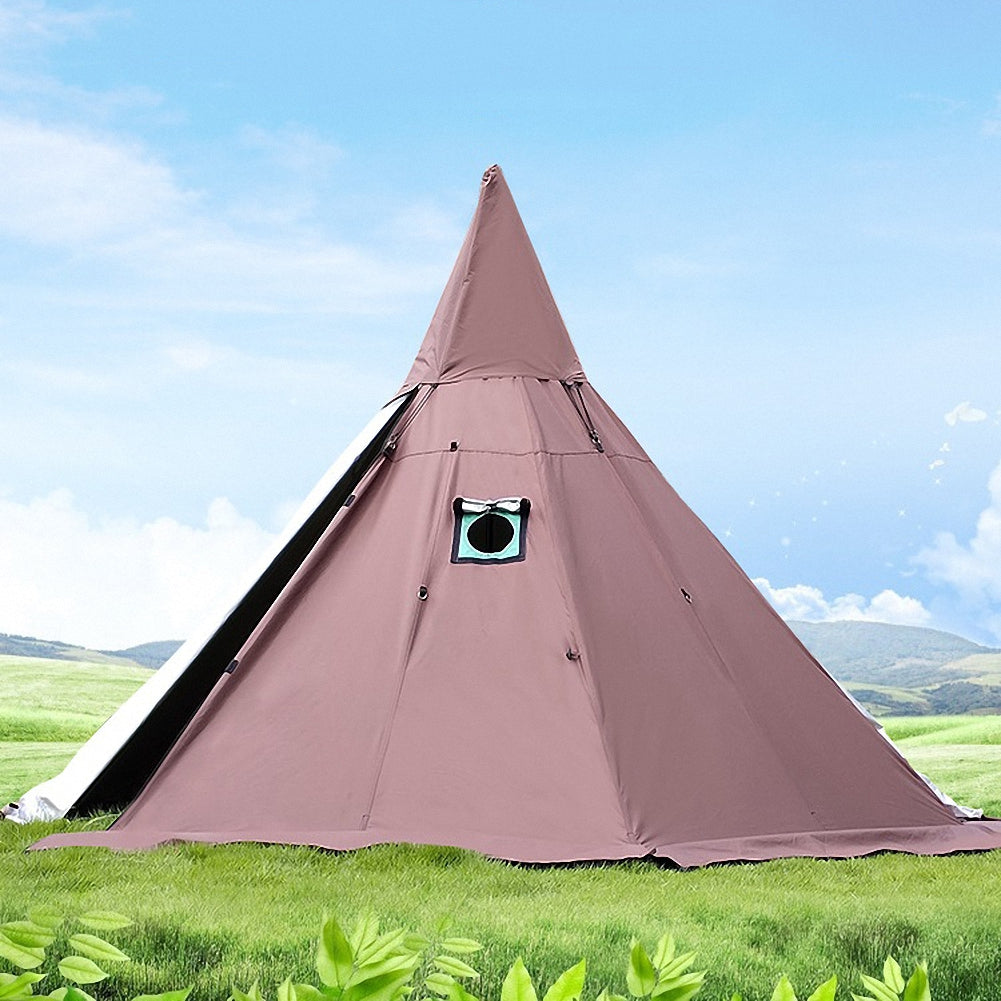 nadentape tent Waterproof Adult Camping Tipi Indian Teepee Pyramid Tent with Stove Ho