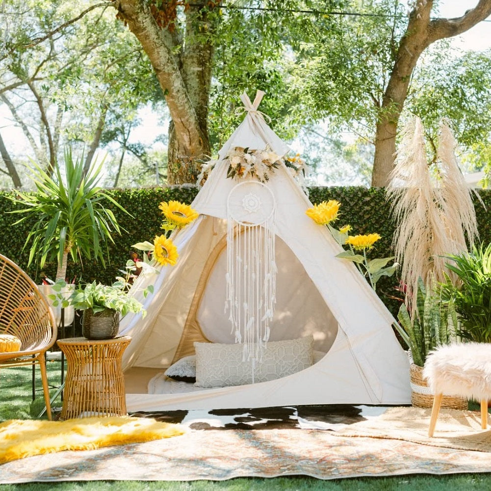 tent of dreams Dream House Three-Season Cotton Canvas Camping Pyramid Tent for 2~3 Pe