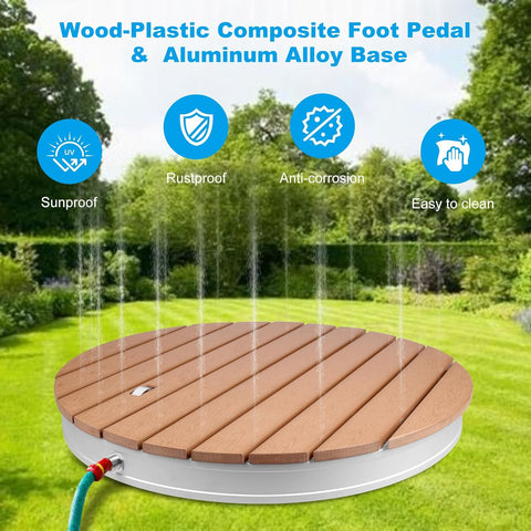 Diameter 70CM Round Garden Shower Floor Shower Outdoor Camping Shower Sauna Shower