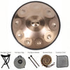 440HZ Steel Tongue Drum Percussion Instrument Handpan Drum in D Minor 10 Notes