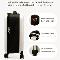 Ultra-thin Foldable Trolley Case Portable Luggage Carry-on Case With PadLock (Size: 20in)