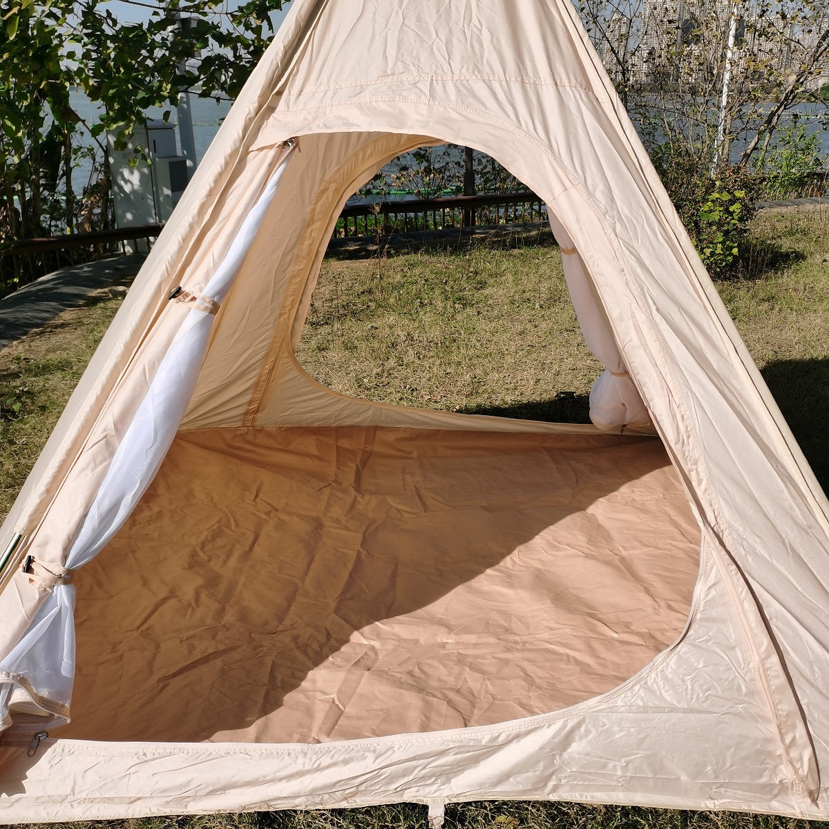 teepee tent for adults Tear-resistant 300D Oxford Cloth Camping Indian Teepee Tent Outdoor Th