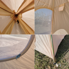 Tear-resistant 300D Oxford Cloth Camping Indian Teepee Tent Outdoor Three-season Pyramid Tent