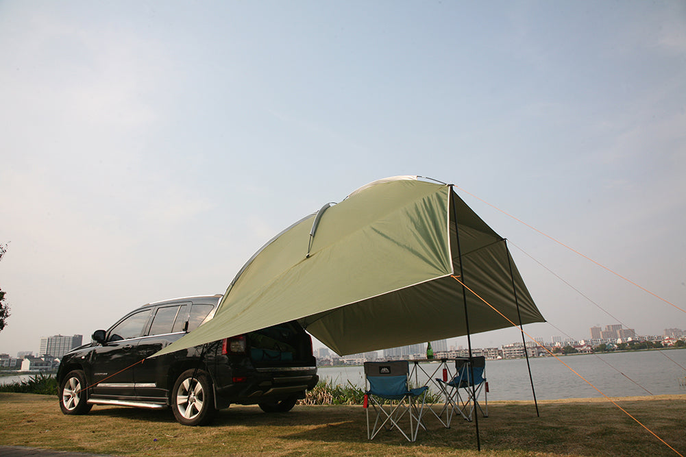 awning tent car Family Camping Sun Shelter SUV Car Rear Trunk Awning Car Tail Canopy T
