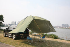 Family Camping Sun Shelter SUV Car Rear Trunk Awning Car Tail Canopy Tent
