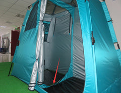 Outdoor Camping Instant Open 2-Room Shower Changing Dress Privacy Tent