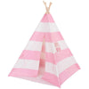 Dream House Indoor Cotton Canvas Kids Play Indian Teepee Tent with Mat