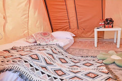 Outdoor Waterproof 4 Season Family Camping Tent Spring Bar Cabin Tent with Awning