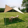 Outdoor Diamond Retro Cotton Canvas Awning Butterfly Canopy Large Sun Shelter