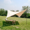 Outdoor Diamond Retro Cotton Canvas Awning Butterfly Canopy Large Sun Shelter